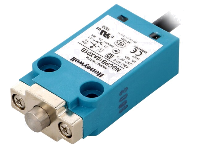 Eindschakelaar; pin; NO + NC; 10A; max.240VAC; max.250VDC; IP67 Eindschakelaar; pin; NO + NC; 10A; max.240VAC; max.250VDC; IP67